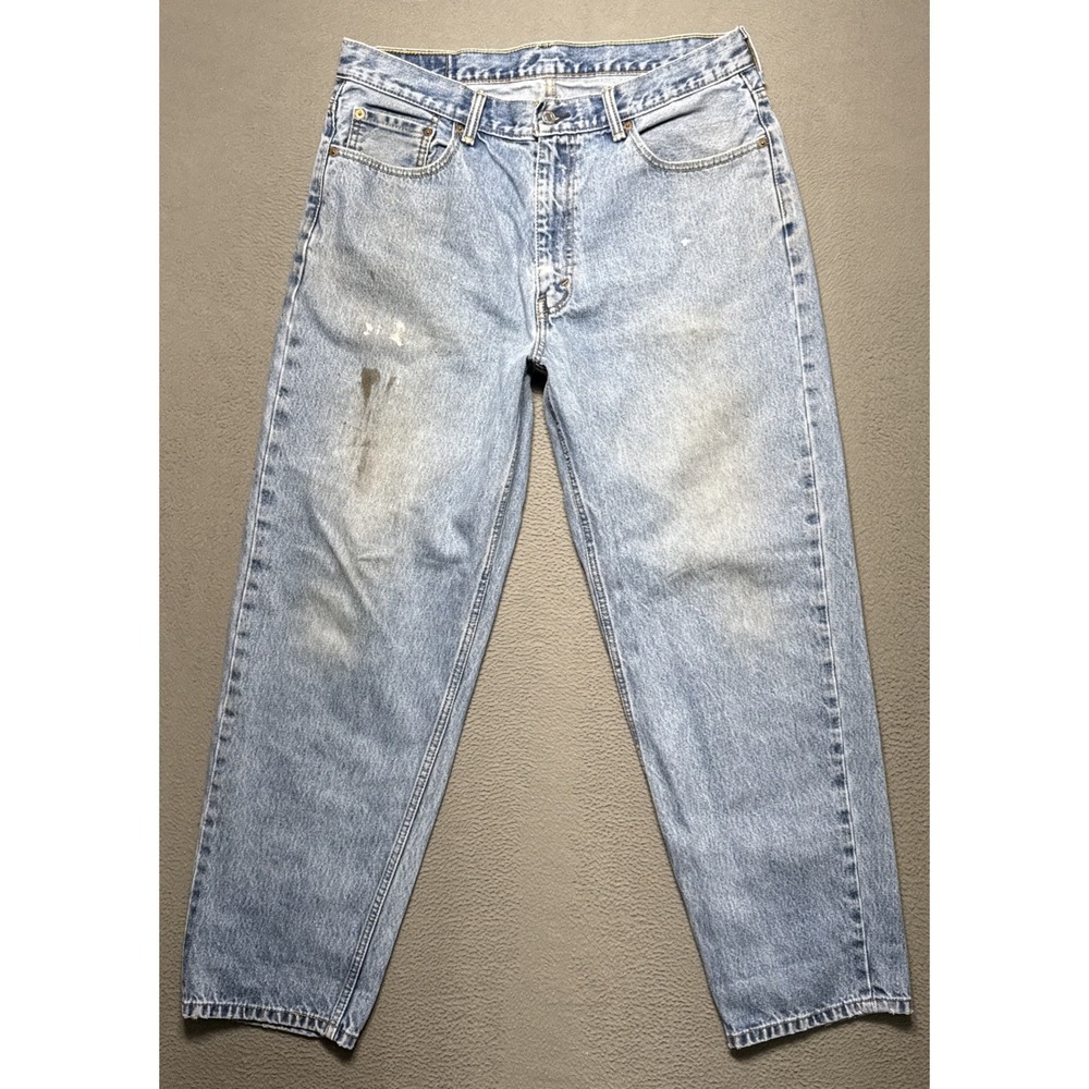 Levis Jeans 560 Mens 36x32 (34x31)‎ Grunge Paint Loose Tapered Faded Distressed